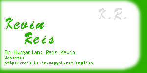 kevin reis business card